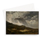 Georges Michel's Gezicht op de heuvel van Montmartre (Voor het onweer, ‘Avant_l’Orage’) Greeting Card - Free Shipping