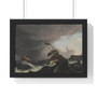 Warships in a Heavy Storm, Ludolf Bakhuysen  -  Premium Framed Horizontal Poster,Warships in a Heavy Storm, Ludolf Bakhuysen  ,  Premium Framed Horizontal Poster,Warships in a Heavy Storm, Ludolf Bakhuysen  -  Premium Framed Horizontal Poster