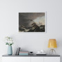 Warships in a Heavy Storm, Ludolf Bakhuysen  -  Premium Framed Horizontal Poster,Warships in a Heavy Storm, Ludolf Bakhuysen  ,  Premium Framed Horizontal Poster,Warships in a Heavy Storm, Ludolf Bakhuysen  -  Premium Framed Horizontal Poster