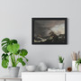 Warships in a Heavy Storm, Ludolf Bakhuysen  ,  Premium Framed Horizontal Poster,Warships in a Heavy Storm, Ludolf Bakhuysen  -  Premium Framed Horizontal Poster,Warships in a Heavy Storm, Ludolf Bakhuysen  -  Premium Framed Horizontal Poster