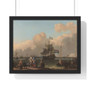 The Y at Amsterdam, with the Frigate 'De Ploeg', Ludolf Bakhuysen  -  Premium Framed Horizontal Poster,The Y at Amsterdam, with the Frigate 'De Ploeg', Ludolf Bakhuysen  ,  Premium Framed Horizontal Poster,The Y at Amsterdam, with the Frigate 'De Ploeg', Ludolf Bakhuysen  -  Premium Framed Horizontal Poster