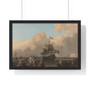 The Y at Amsterdam, with the Frigate 'De Ploeg', Ludolf Bakhuysen  ,  Premium Framed Horizontal Poster,The Y at Amsterdam, with the Frigate 'De Ploeg', Ludolf Bakhuysen  -  Premium Framed Horizontal Poster,The Y at Amsterdam, with the Frigate 'De Ploeg', Ludolf Bakhuysen  -  Premium Framed Horizontal Poster