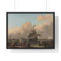 The Y at Amsterdam, with the Frigate 'De Ploeg', Ludolf Bakhuysen  ,  Premium Framed Horizontal Poster,The Y at Amsterdam, with the Frigate 'De Ploeg', Ludolf Bakhuysen  -  Premium Framed Horizontal Poster,The Y at Amsterdam, with the Frigate 'De Ploeg', Ludolf Bakhuysen  -  Premium Framed Horizontal Poster