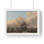 The Y at Amsterdam, with the Frigate 'De Ploeg', Ludolf Bakhuysen  ,  Premium Framed Horizontal Poster,The Y at Amsterdam, with the Frigate 'De Ploeg', Ludolf Bakhuysen  -  Premium Framed Horizontal Poster,The Y at Amsterdam, with the Frigate 'De Ploeg', Ludolf Bakhuysen  -  Premium Framed Horizontal Poster