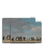 Eugène Boudin, The Beach at Trouville Canvas