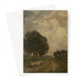 Georges Michel's Groep van drie bomen Greeting Card - (FREE SHIPPING)