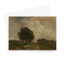 Georges Michel's Groep van drie bomen Greeting Card - (FREE SHIPPING)