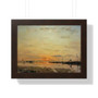 Eugène Boudin, Coucher de soleil à marée basse  -  Framed Horizontal Poster,Eugène Boudin, Coucher de soleil à marée basse  -  Framed Horizontal Poster,Eugène Boudin, Coucher de soleil à marée basse  ,  Framed Horizontal Poster