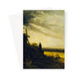 Georges Michel's The Mill of Montmartre, ca 1820 Greeting Card - (FREE SHIPPING)