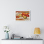  famous still life painting, Apples, and Lemon  -  Premium Framed Horizontal Poster,Pierre,Auguste Renoir art print, famous still life painting, Apples, Orange, and Lemon  ,Pierre-Auguste Renoir art print,  Premium Framed Horizontal Poster,Pierre-Auguste Renoir art print, famous still life painting, Apples, Orange, and Lemon  -  Premium Framed Horizontal Poster, Orange