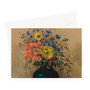 Wildflowers (1905) by Odilon Redon Greeting Card - (FREE SHIPPING)