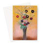 Vase of Flowers (1916) by Odilon Redon Greeting Card - (FREE SHIPPING)