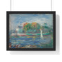 Auguste Renoir,The Blue River, Premium Framed Horizontal Poster,Auguste Renoir-The Blue River- Premium Framed Horizontal Poster