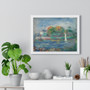 Auguste Renoir,The Blue River, Premium Framed Horizontal Poster,Auguste Renoir-The Blue River- Premium Framed Horizontal Poster