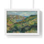 Hills around the Bay of Moulin Huet, Guernsey,  Auguste Renoir French - Premium Framed Horizontal Poster,Hills around the Bay of Moulin Huet, Guernsey,  Auguste Renoir French - Premium Framed Horizontal Poster,Hills around the Bay of Moulin Huet, Guernsey,  Auguste Renoir French , Premium Framed Horizontal Poster