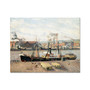 Port of Rouen, Unloading Wood (1898) by Camille Pissarro - Hahnemühle German Etching Print -  (FREE SHIPPING)