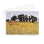 Reapers Resting in a Wheat Field (1885) by John Singer Sargent - Greeting Card - (Free shipping)