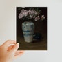 Pink Azalea—Chinese Vase 1880–90 ( ) William Merritt Chase American- Classic Postcard - (FREE SHIPPING)