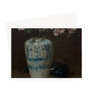 Pink Azalea—Chinese Vase 1880–90 ( ) William Merritt Chase American - Greeting Card - (Free shipping)