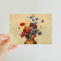 Large Vase with Flowers (1912) by Odilon Redon- Classic Postcard - (FREE SHIPPING)