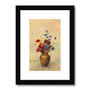 Large Vase with Flowers (1912) by Odilon Redon Framed & Mounted Print