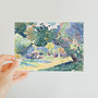 Landscape (1904) painting in high resolution by Henri-Edmond Cross -Classic Postcard - (FREE SHIPPING)
