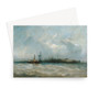 New York from the Harbor Showing the Battery and Castle Garden 1858 Alfred Copestick - Greeting Card - (Free shipping)