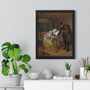 The Sick Woman, Jan Havicksz. Steen  ,  Premium Framed Vertical Poster,The Sick Woman, Jan Havicksz. Steen  -  Premium Framed Vertical Poster,The Sick Woman, Jan Havicksz. Steen  -  Premium Framed Vertical Poster