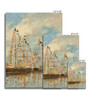 Eugène Boudin -Yacht Basin at Trouville-Deauville- probably (1895-1896) - Hahnemühle German Etching Print  (FREE SHIPPING)