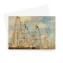 Eugène Boudin -Yacht Basin at Trouville-Deauville- probably 1895-1896 Greeting Card - (Free shipping)