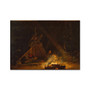 Camp Fire 1880 Winslow Homer, American - Hahnemühle German Etching Print  (FREE SHIPPING)