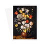 Bouquet of Flowers in an Earthenware Vase (ca. 1610) Greeting Card - (Free shipping)