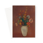 Bouquet in a Chinese Vase ca. 1912–14 Odilon Redon French Greeting Card - (Free shipping)