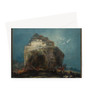 A City on a Rock Style of Goya Spanish Greeting Card - (Free shipping)