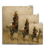A Cavalryman 1884 Alphonse-Marie-Adolphe de Neuville, French - Hahnemühle German Etching Print  (FREE SHIPPING)