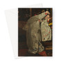 Girl in a White Kimono, George Hendrik Breitner, 1894 -  Greeting Card
