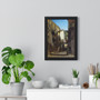 Bronnikov Strasse in Italien anagoria  ,  Premium Framed Vertical Poster,Bronnikov Strasse in Italien anagoria  -  Premium Framed Vertical Poster