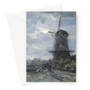 Molen bij maanlicht Rijksmuseum-jacob maris Greeting Card