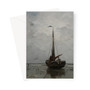 Jacob Maris - Fischerboot Greeting Card