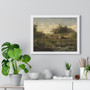 Cows at a Pond, Gerard Bilders  ,  Premium Framed Horizontal Poster,Cows at a Pond, Gerard Bilders  -  Premium Framed Horizontal Poster,Cows at a Pond, Gerard Bilders  -  Premium Framed Horizontal Poster