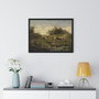 Cows at a Pond, Gerard Bilders  ,  Premium Framed Horizontal Poster,Cows at a Pond, Gerard Bilders  -  Premium Framed Horizontal Poster,Cows at a Pond, Gerard Bilders  -  Premium Framed Horizontal Poster