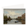 Jacob Henricus Maris's View of a Dutch City with the Schreierstoren in Amsterdam - Clark_Art_Institute Greeting Card