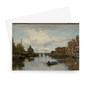 Jacob Henricus Maris's View of a Dutch City with the Schreierstoren in Amsterdam - Clark_Art_Institute Greeting Card