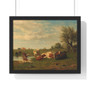 Cows in the Meadow, Gerard Bilders  ,  Premium Framed Horizontal Poster,Cows in the Meadow, Gerard Bilders  -  Premium Framed Horizontal Poster,Cows in the Meadow, Gerard Bilders  -  Premium Framed Horizontal Poster