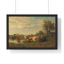 Cows in the Meadow, Gerard Bilders  ,  Premium Framed Horizontal Poster,Cows in the Meadow, Gerard Bilders  -  Premium Framed Horizontal Poster,Cows in the Meadow, Gerard Bilders  -  Premium Framed Horizontal Poster