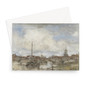 Gezicht op een stad Rijksmuseum jacb maris Greeting Card