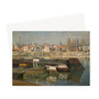 The_Seine_near_Asnieres_(1873)_-_Claude_Monet Greeting Card