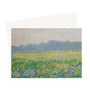 Monet’s Field of Irises at Giverny Greeting Card