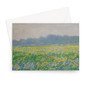 Monet’s Field of Irises at Giverny Greeting Card