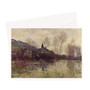 Claude Monet’s A Windmill at Zaandam Greeting Card